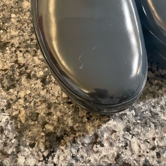 NWOT Hunter Original Refined Quilted Gloss Chelsea Waterproof Boots Dark Slate - Picture 9 of 11